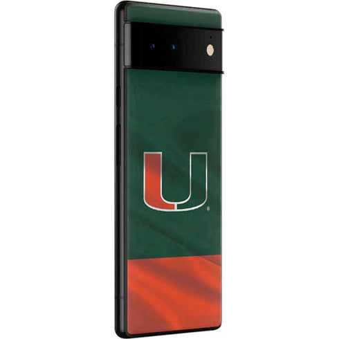 University of Miami Hurricanes Flag Google Pixel 6 Skin